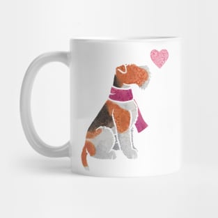 Watercolour Wire Fox Terrier Mug